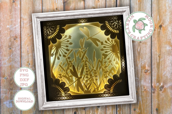 Bringing Nature Indoors: The Art of the Dragonfly 3D Shadow Box Template