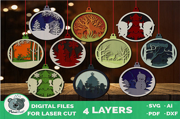 Crafting Stunning 3D Layered Christmas Ornaments: A Guide to Perfect CNC and Laser Projects