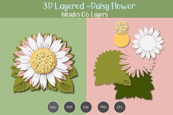 Create Stunning 3D Layered Daisy Flower Art