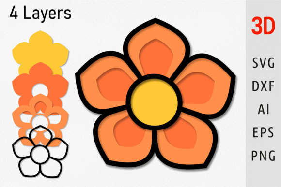 Creating Depth with Layered Flower SVG 3D Designs