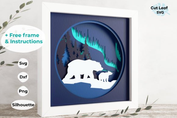 Elevate Design with 3D Mama Bear Art