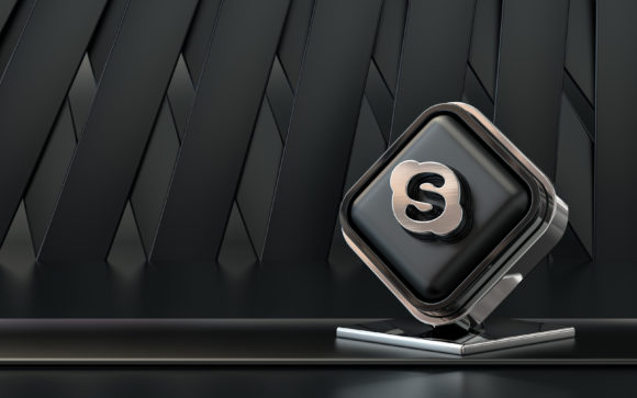 Evaluating the Impact of a 3D Rendering Dark Skype Icon for Modern Digital Branding