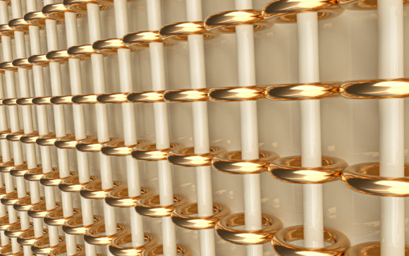 Gold Circle Ring Abstract 3D Backgrounds