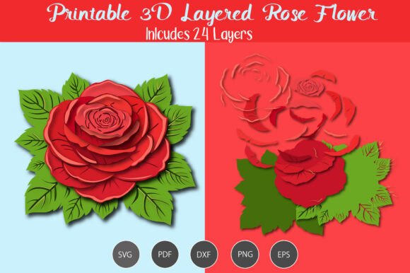 Mastering 3D Layered Rose Flower SVG for Crafters