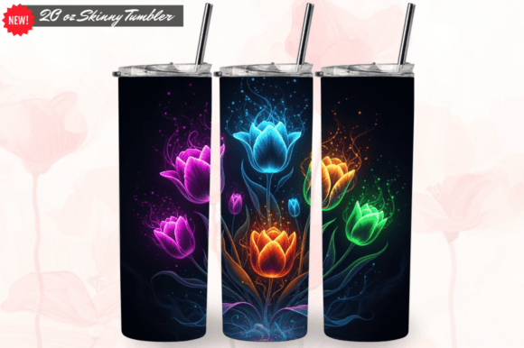 Mastering the 3D Neon Tumbler Wrap 20oz Skinny Design for Flawless Sublimation