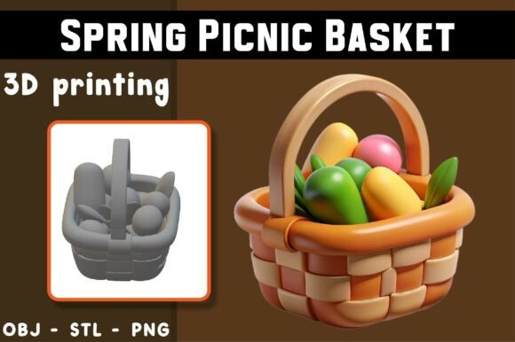 Unlocking the Magic of the Spring Picnic Basket 3D Model